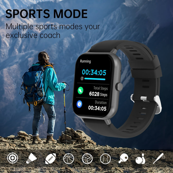 Smartwatch 4,65 cm Wyświetlacz Dotykowy | Karnz