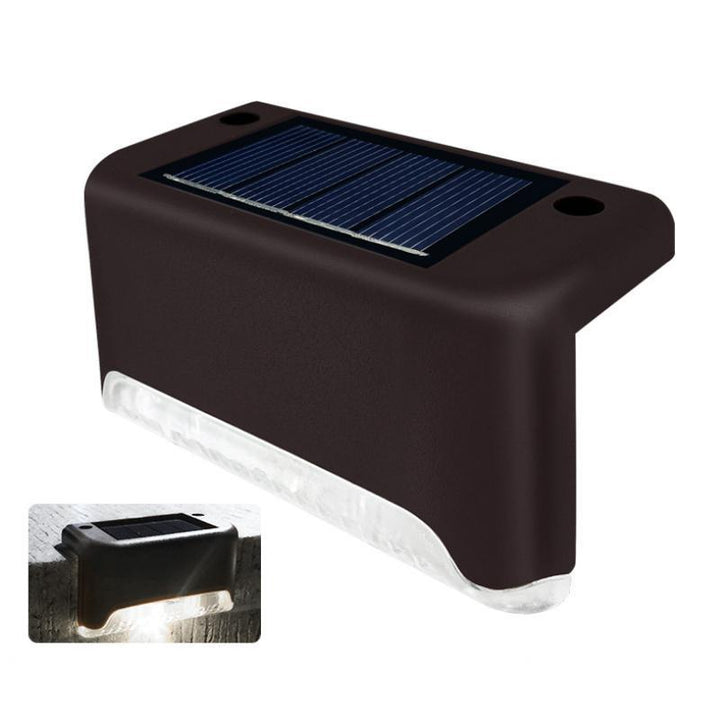 Wodoodporne solarne lampy schodowe do użytku zewnętrznego (4 sztuki)