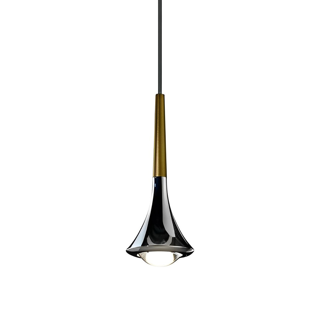 Nowoczesna lampa wisząca LED w kształcie kropli – Regulowany metalowy żyrandol do salonu, sypialni i jadalni | Karnz