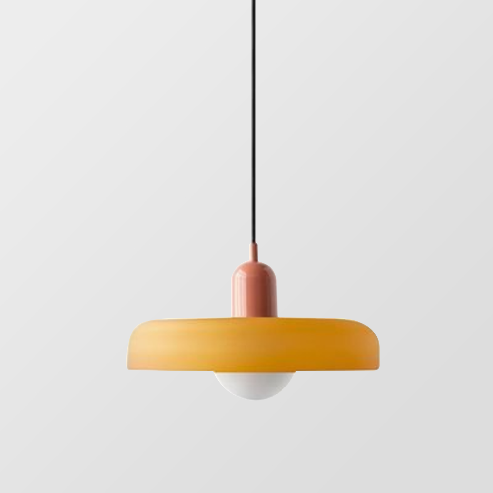 Kolorowa lampa wisząca w stylu Bauhaus - StiloGlas | Karnz