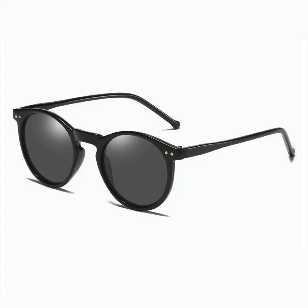 Aldrick Shades – Retro Okrągłe Okulary Przeciwsłoneczne