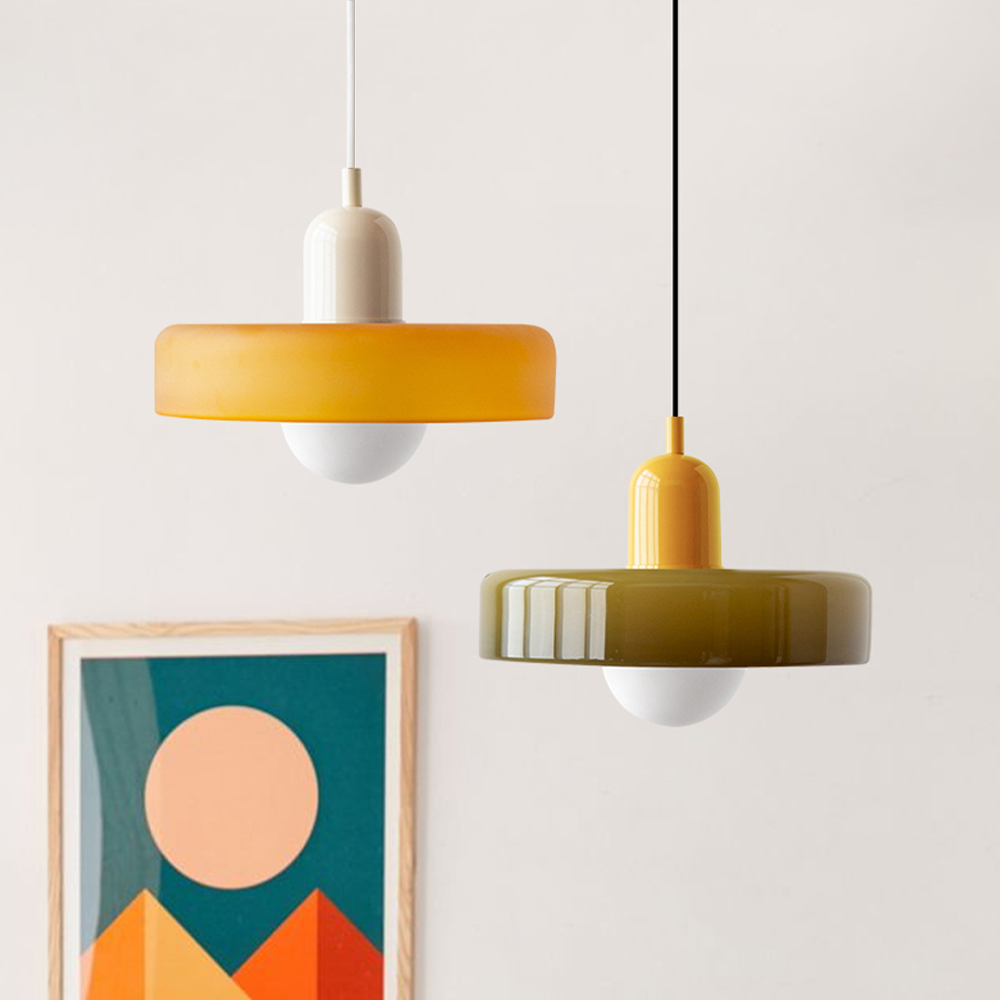 Kolorowa szklana lampa wisząca - BauLume | Karnz