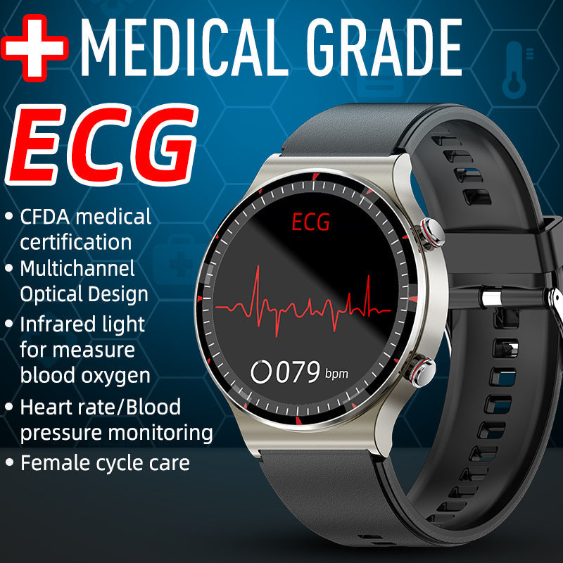 CFDA EKG Krew Tlen Częstotliwość serca Monitorowanie zdrowia Smartwatch