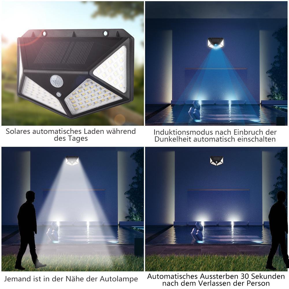 Wodoodporna lampa solarna 100 LED na zewnątrz