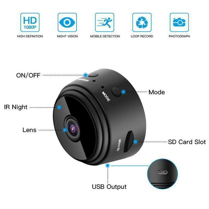 ✨Wyprzedaż 50% RABATU✨1080p Magnetyczna Mini Kamera WiFi