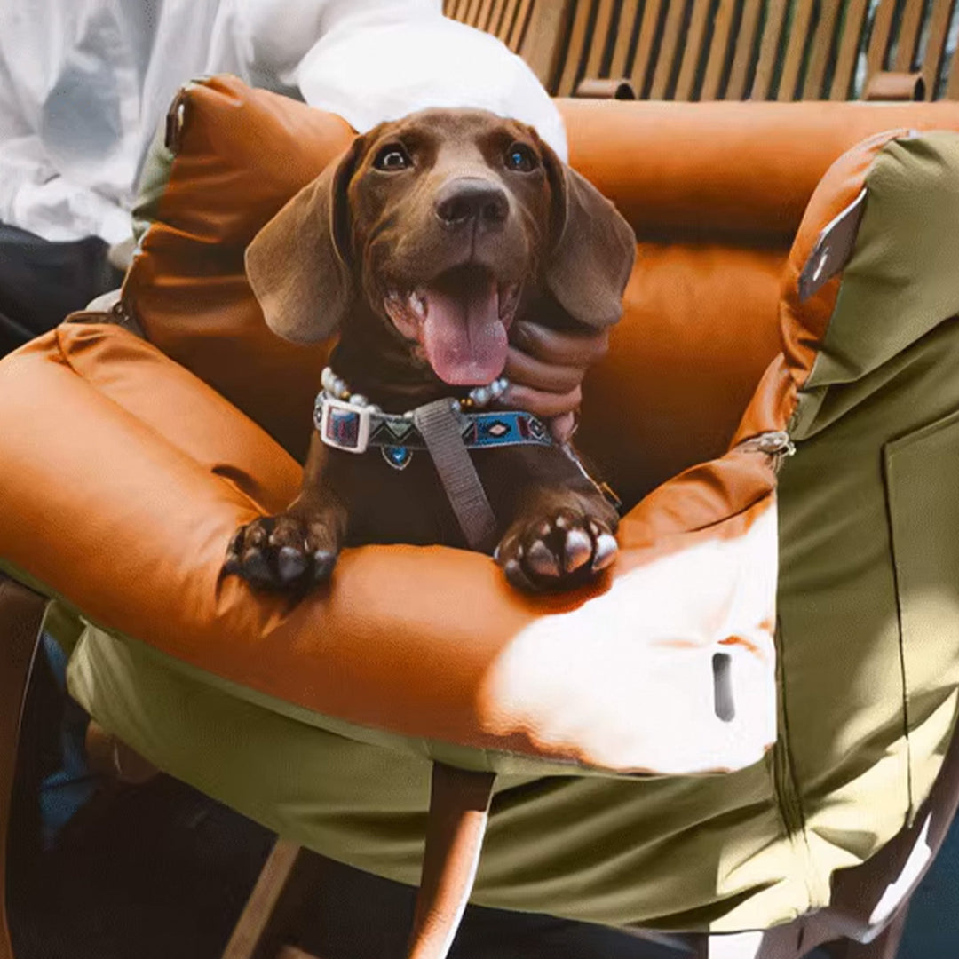 Faux-Leder Hunde Booster Bett – Stylowe, Bezpieczne i Wygodne | Karnz