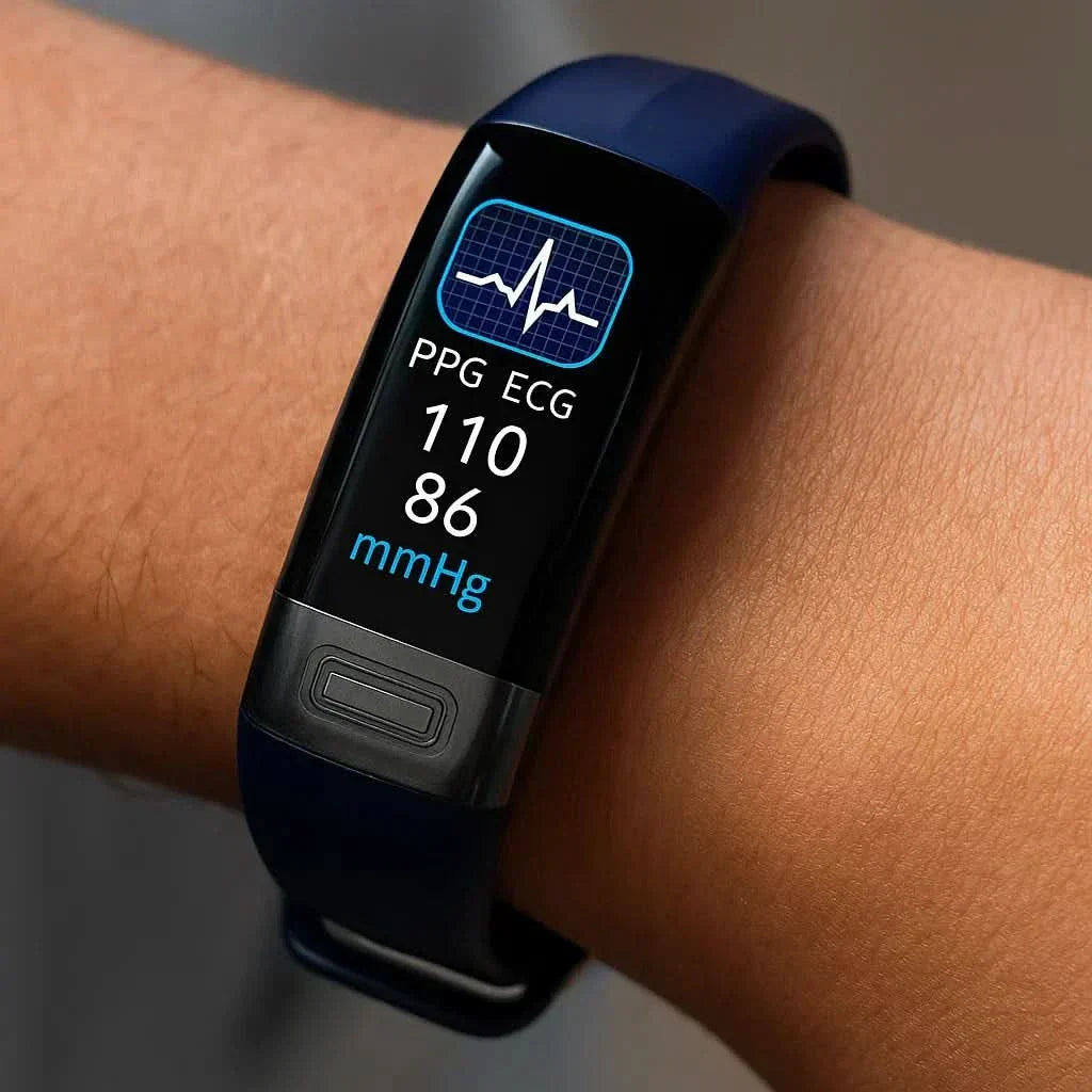 Smartwatch z EKG i ciśnieniomierzem