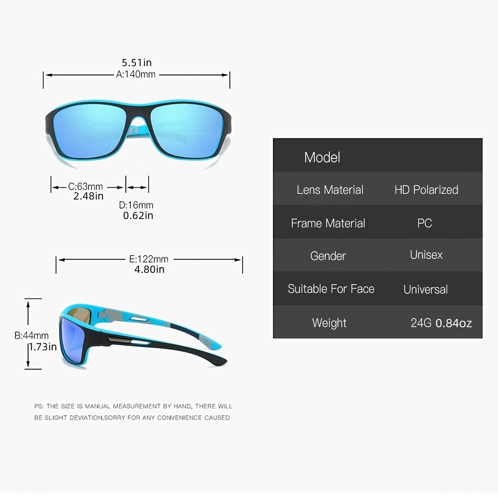 Okulary przeciwsłoneczne sportowe dla mężczyzn – Polaryzowane z ochroną UV400 – VisionX Pro | Karnz