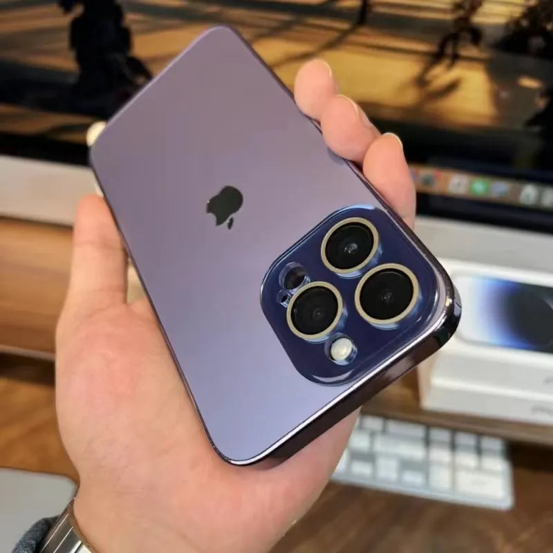 Elico Lakierowany Matowy Akryl Hartowane Szkło Etui Ochronne iPhone