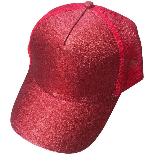 Czapka z daszkiem z kucykiem