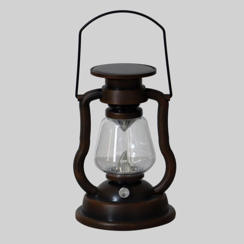 Lampka Solarna Retro Kerosinowa Lampka Konna LED Zewnętrzna Ogród Patio Dekoracja Przenośna Płomień Świeczka | Karnz