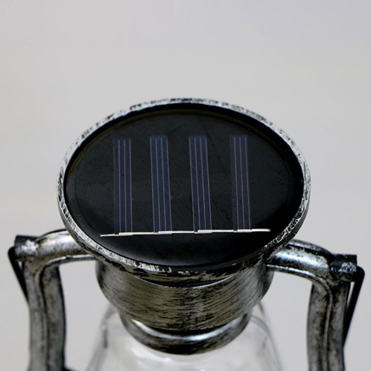 Lampka Solarna Retro Kerosinowa Lampka Konna LED Zewnętrzna Ogród Patio Dekoracja Przenośna Płomień Świeczka | Karnz