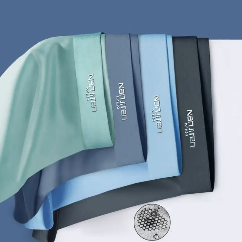 CoolSilk 4-częściowe bokserki z lodowej jedwabiu z technologią grafenową | Karnz