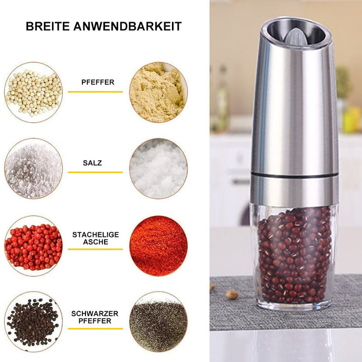 elektryczny młynek do soli i pieprzu z indukcją grawitacyjną
