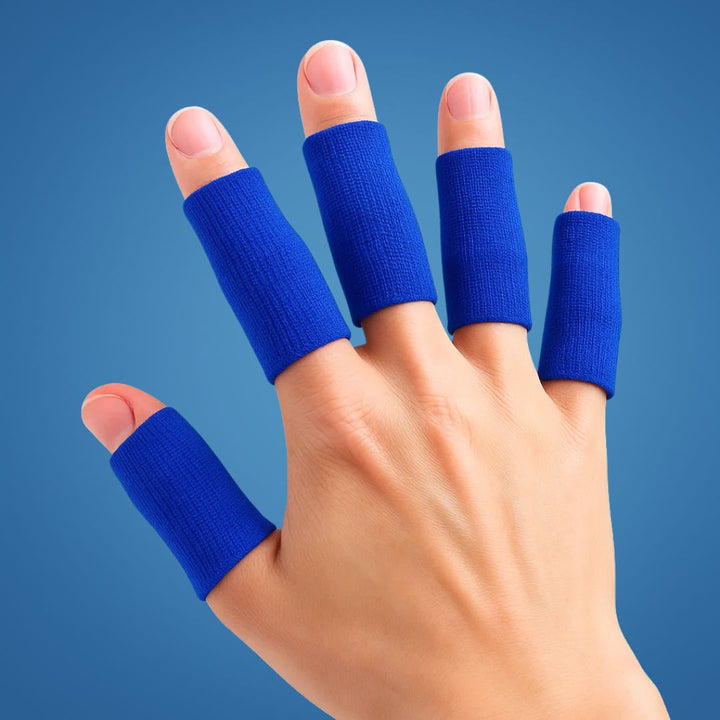 FlexiGuard | Osłony na palce – Zapobieganie kontuzjom – Oddychająca i wygodna forma – Utrzymuje kontuzje i opatrunki na miejscu – Sportowy i codzienny komfort Karnz