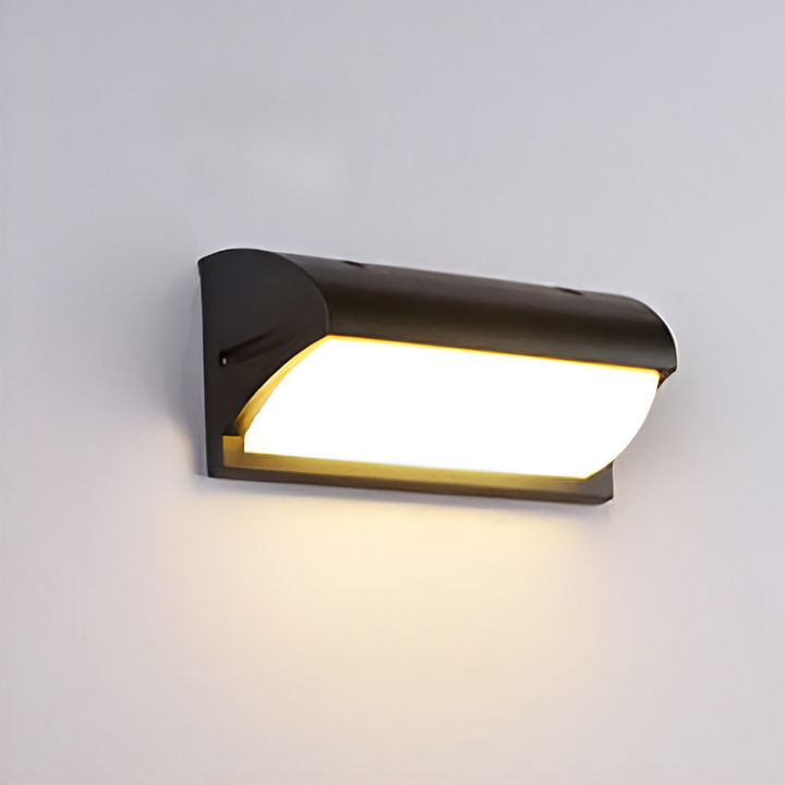 Wodoodporna zewnętrzna lampa LED ścienna z czujnikiem ruchu