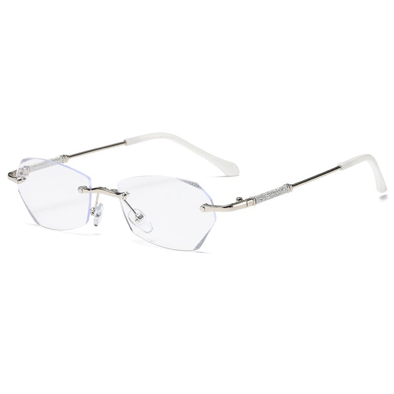 Modne bezramkowe okulary do czytania z filtrem niebieskiego światła