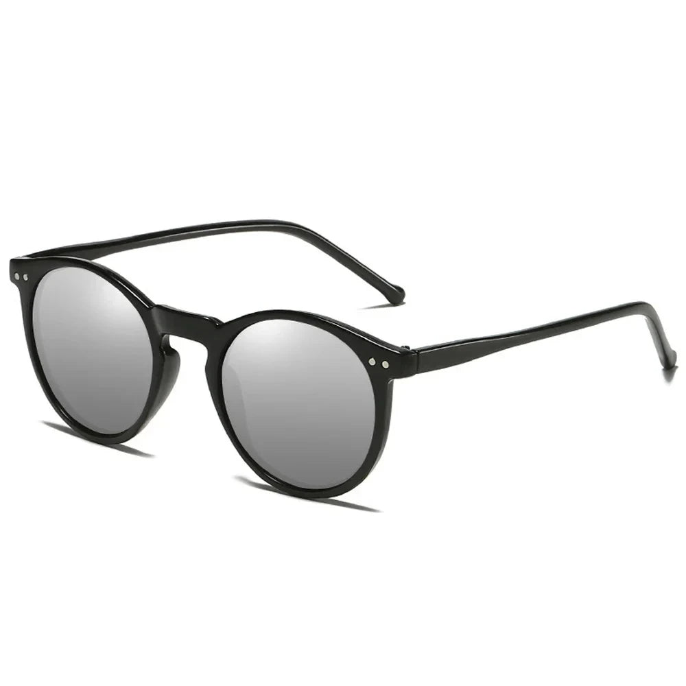 Aldrick Shades – Retro Okrągłe Okulary Przeciwsłoneczne