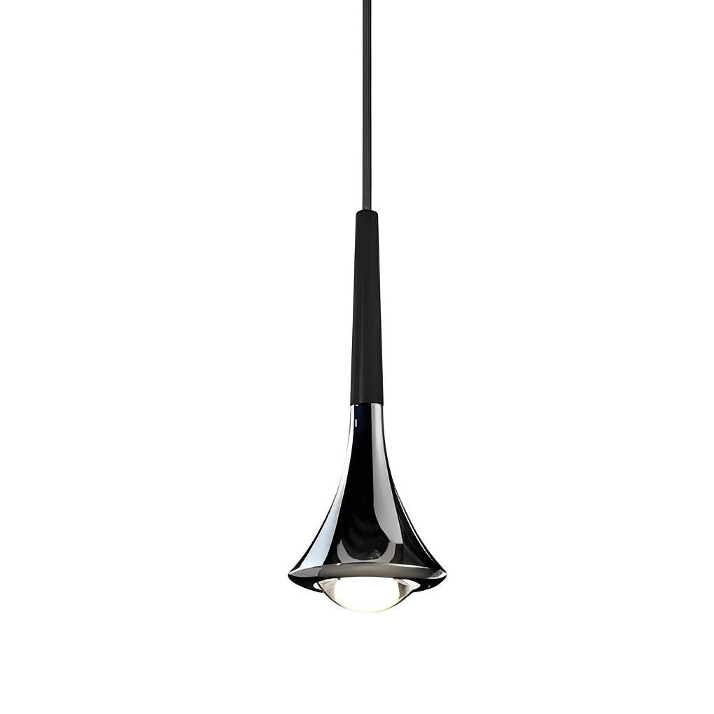 Nowoczesna lampa wisząca LED w kształcie kropli – Regulowany metalowy żyrandol do salonu, sypialni i jadalni | Karnz
