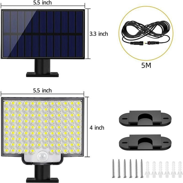 Sandsberg LED Solarna Lampa Zewnętrzna z Czujnikiem Ruchu