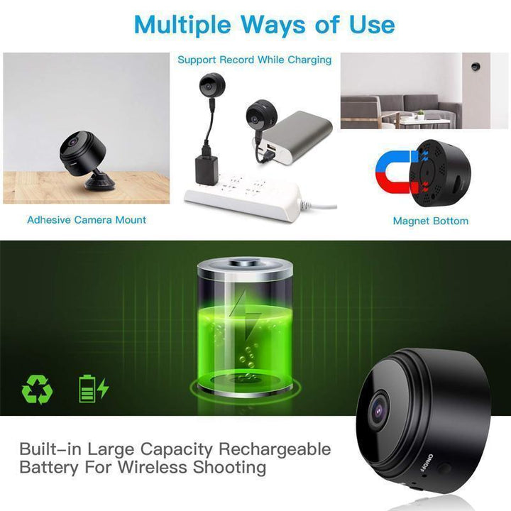 1080p Magnetyczna Kamera WiFi Mini - Kamera Tylnia do Przyczepy RV