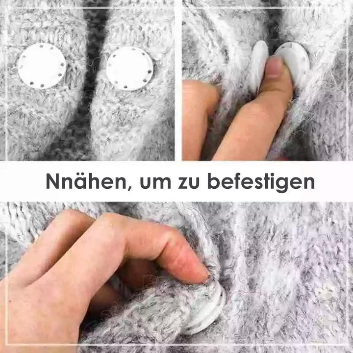 Wysokiej jakości niewidoczny plastikowy magnesowy guzik, 5 sztuk