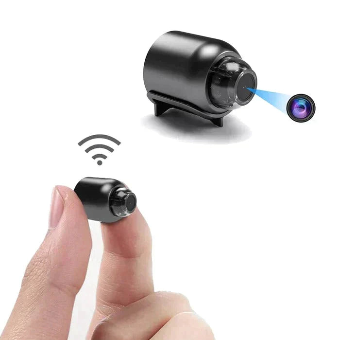 Sandsberg | Mini kamera monitorująca WLAN | Bezprzewodowa z funkcją nocnego widzenia i detekcją ruchu | Czarna