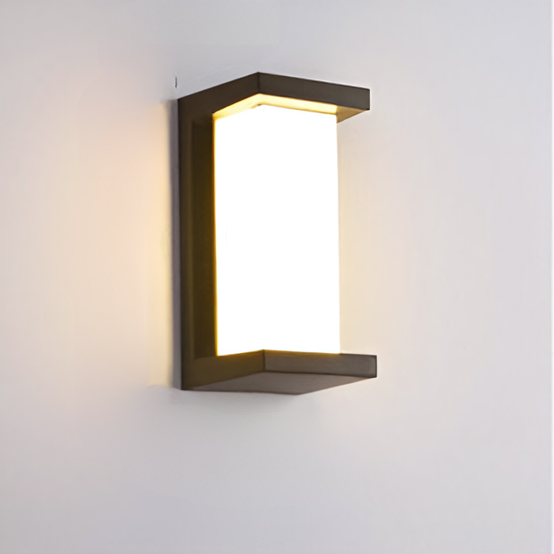 Wodoodporna zewnętrzna lampa LED ścienna z czujnikiem ruchu