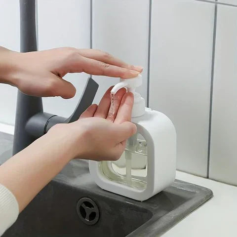 SkandiPure Dozownik do mydła - Minimalistyczny nordycki design, trwały | Karnz