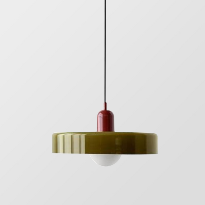 Kolorowa lampa wisząca w stylu Bauhaus - StiloGlas | Karnz