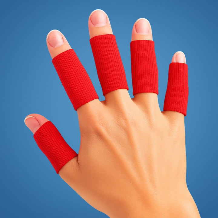 FlexiGuard | Osłony na palce – Zapobieganie kontuzjom – Oddychająca i wygodna forma – Utrzymuje kontuzje i opatrunki na miejscu – Sportowy i codzienny komfort Karnz