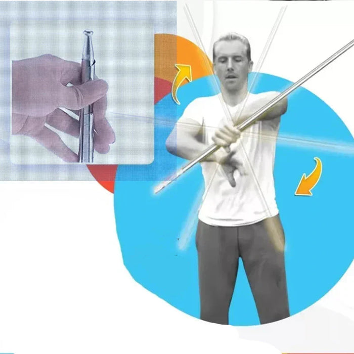 Przenośny metalowy kij do samoobrony i sztuki magicznej