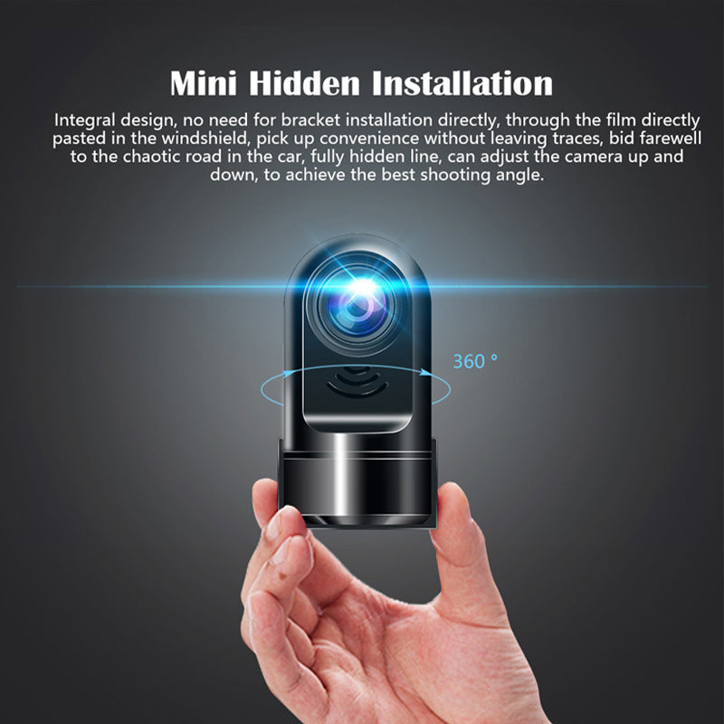 1080P HD Mini ADAS Kamera samochodowa z funkcją obrotu 360°