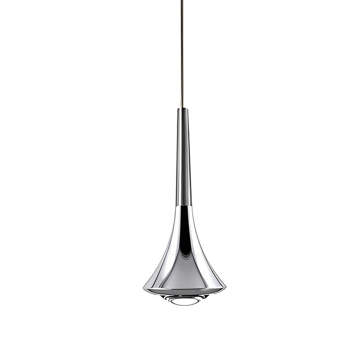 Nowoczesna lampa wisząca LED w kształcie kropli – Regulowany metalowy żyrandol do salonu, sypialni i jadalni | Karnz