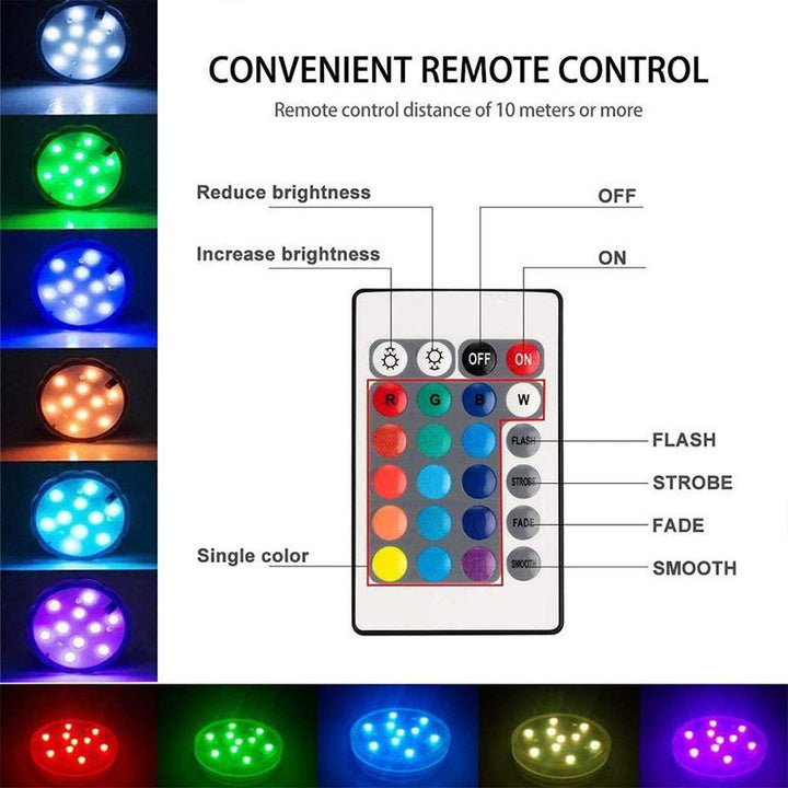 Wodoodporna lampa LED z magnesem i pilotem