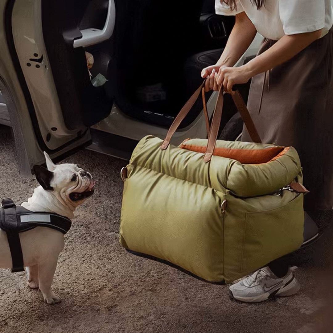 Faux-Leder Hunde Booster Bett – Stylowe, Bezpieczne i Wygodne | Karnz