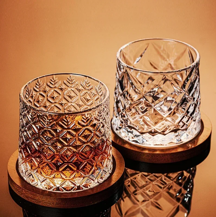 WhiskeySpin - Premium obracająca się szklanka do whisky Karnz