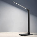 Lampka biurkowa LED, lampka biurkowa z dotykowym sterowaniem z 3 poziomami jasności, ściemniana lampa biurowa z regulowanym ramieniem, składana lampka na biurko do sypialni, na stolik nocny, do biura