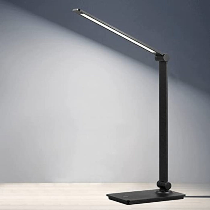 Lampka biurkowa LED, lampka biurkowa z dotykowym sterowaniem z 3 poziomami jasności, ściemniana lampa biurowa z regulowanym ramieniem, składana lampka na biurko do sypialni, na stolik nocny, do biura