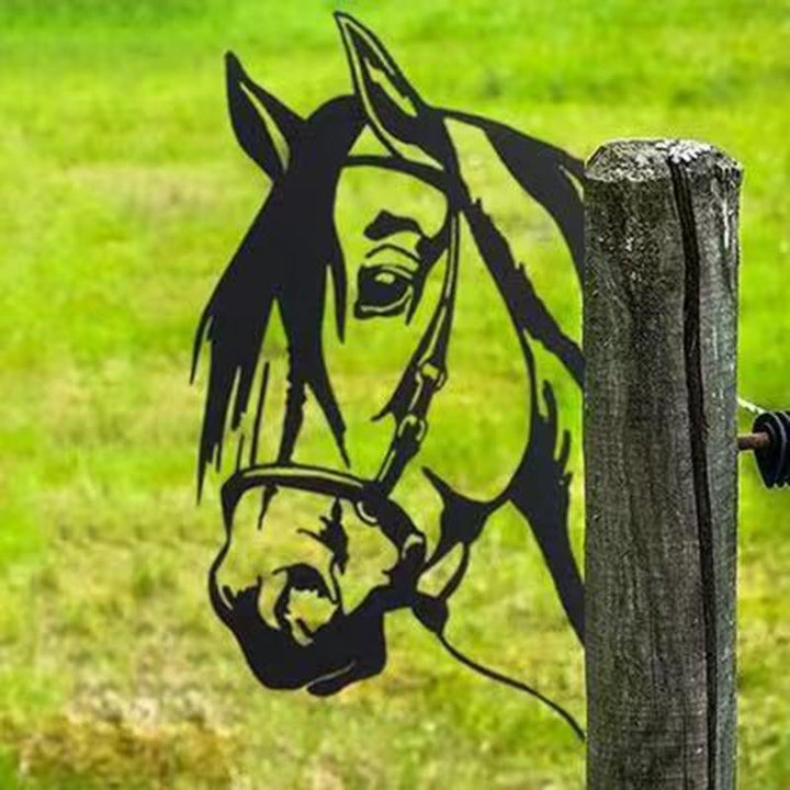 Zewnętrzna dekoracja ogrodowa - Metalowa sztuka kozy szpiegującej | Karnz