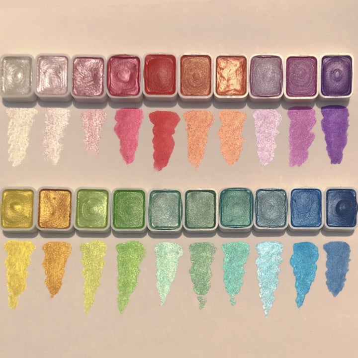💥 Wyprzedaż likwidacyjna 😍🎨 20 kolorów farb akwarelowych