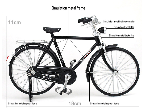 Model roweru w skali 1:1 do samodzielnego złożenia