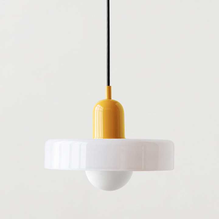 Kolorowa lampa wisząca w stylu Bauhaus - StiloGlas | Karnz