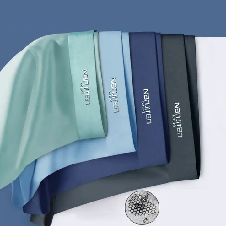 CoolSilk 4-częściowe bokserki z lodowej jedwabiu z technologią grafenową | Karnz