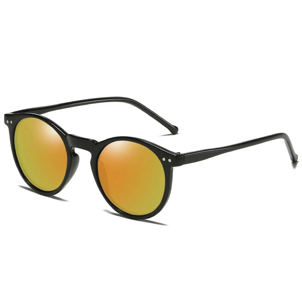 Aldrick Shades – Retro Okrągłe Okulary Przeciwsłoneczne