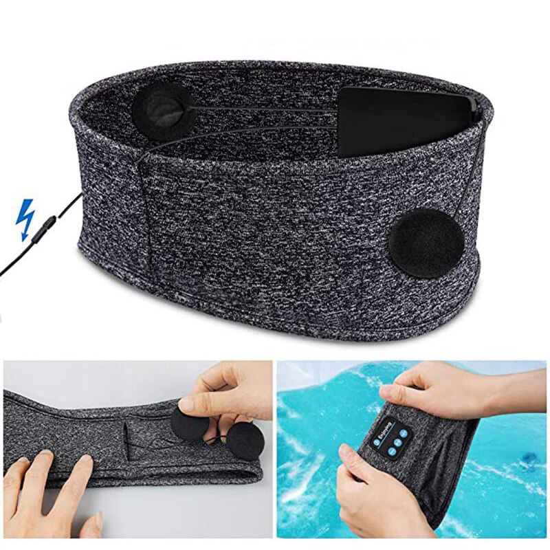 RestRhythm Bluetooth-Maska do Spania – Wygodna Maska Muzyczna do Relaksu i Snu | Karnz