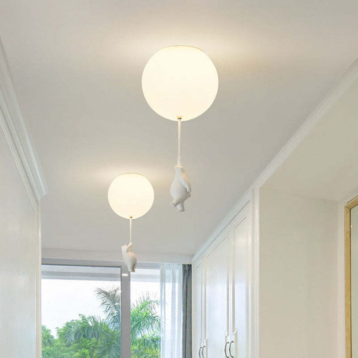 SkyDream Lampa sufitowa dla dzieci z niedźwiedziem i balonem - Zabawny design i energooszczędne oświetlenie LED | Karnz