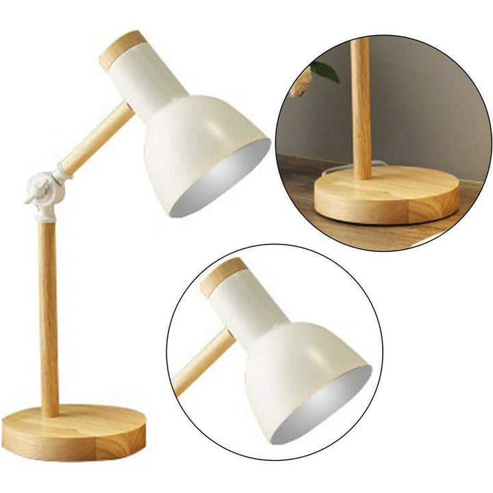 Regulowana lampa stołowa z drewna | Nordyckie oświetlenie