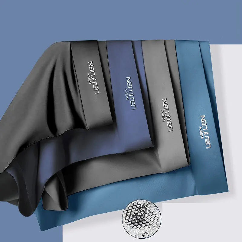 CoolSilk 4-częściowe bokserki z lodowej jedwabiu z technologią grafenową | Karnz