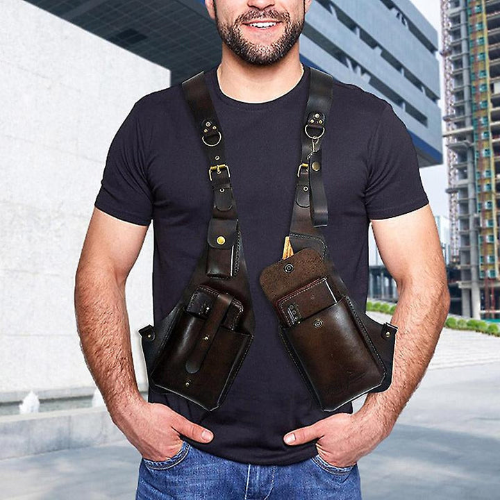 Średniowieczna torba w stylu steampunk z paskiem na ramię